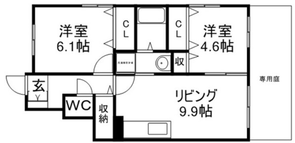 Ｊａｒｄｉｎ　ｄｅ Ｔｏｕｒｎｅｓｏｌの物件間取画像